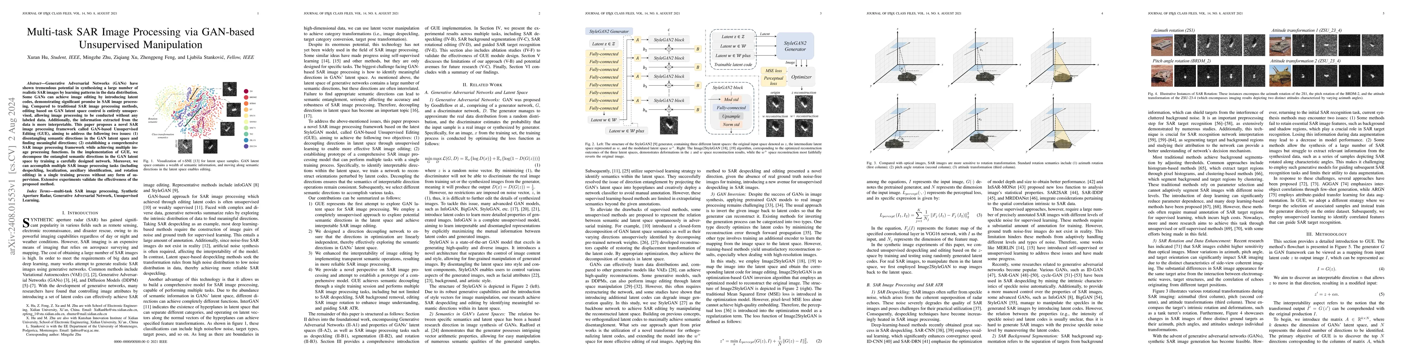 Thumbnail for Multi-task SAR Image Processing via GAN-based Unsupervised Manipulation