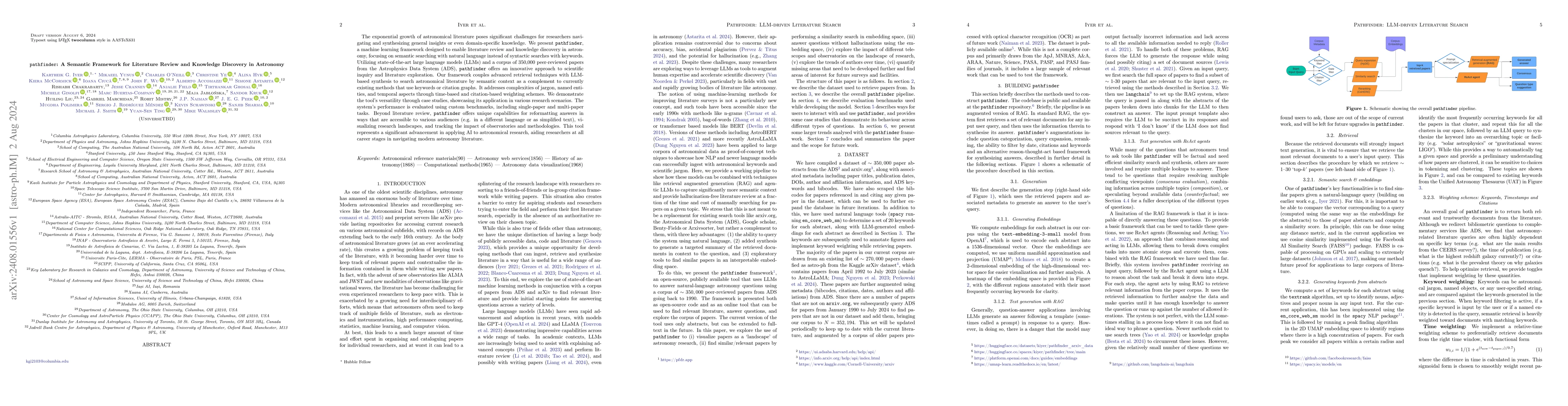 Thumbnail for pathfinder: A Semantic Framework for Literature Review and Knowledge
  Discovery in Astronomy