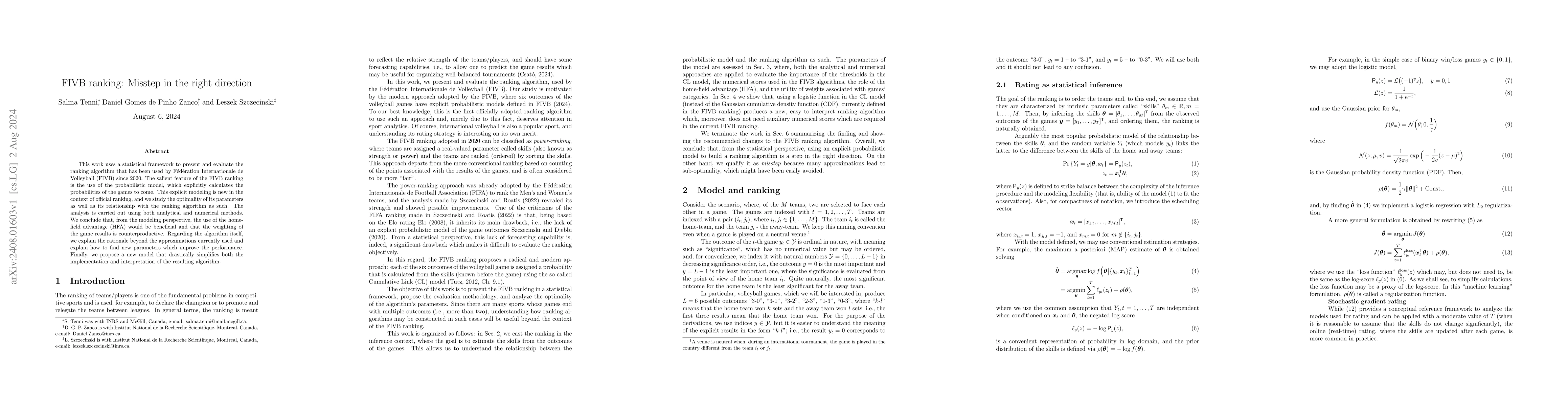 Thumbnail for FIVB ranking: Misstep in the right direction