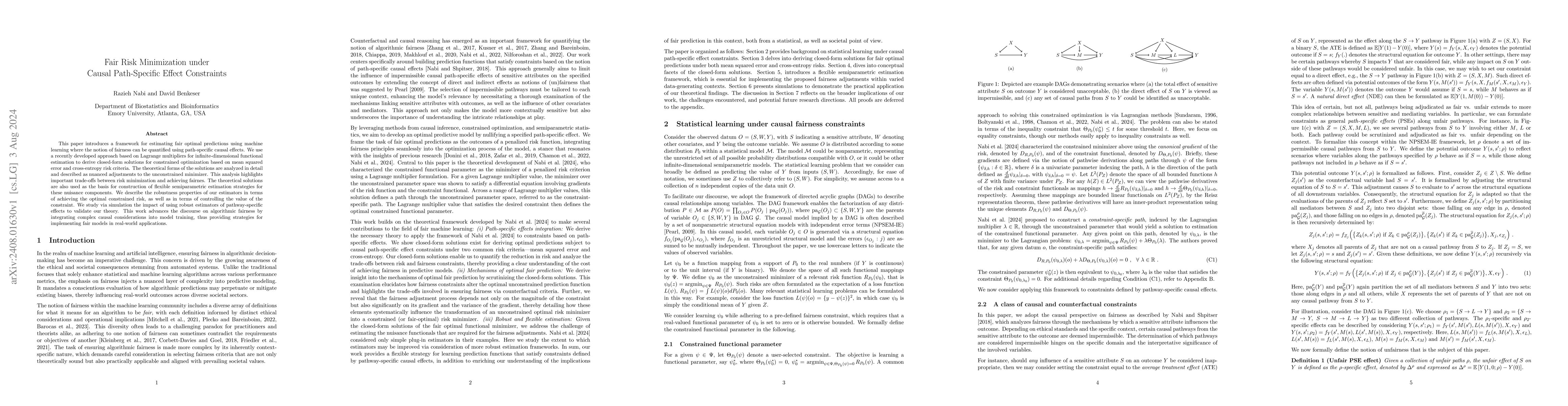 Thumbnail for Fair Risk Minimization under Causal Path-Specific Effect Constraints