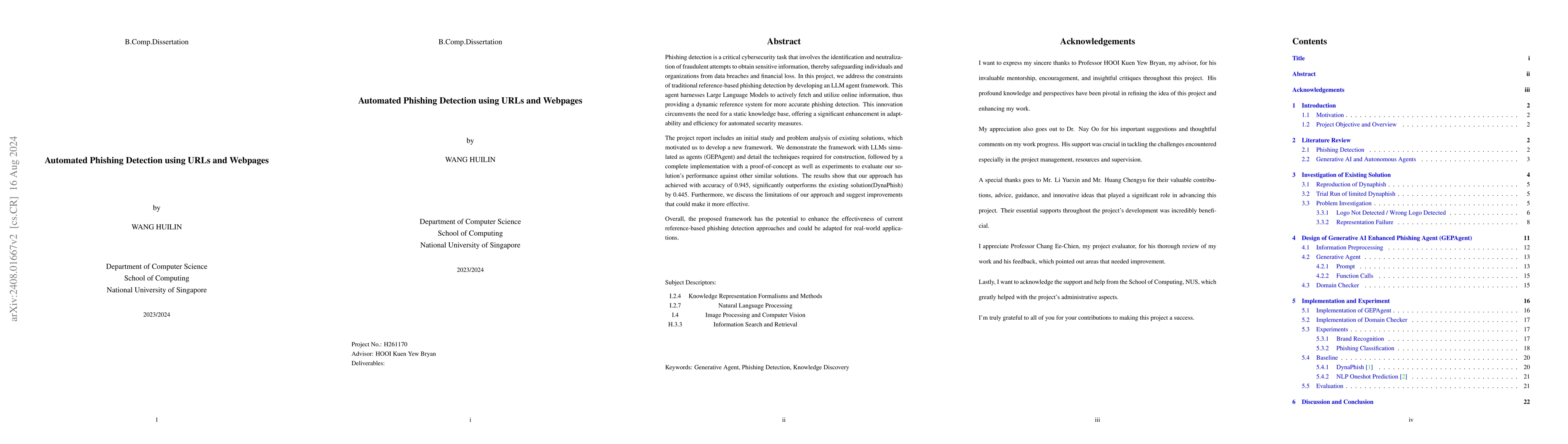 Thumbnail for Automated Phishing Detection Using URLs and Webpages