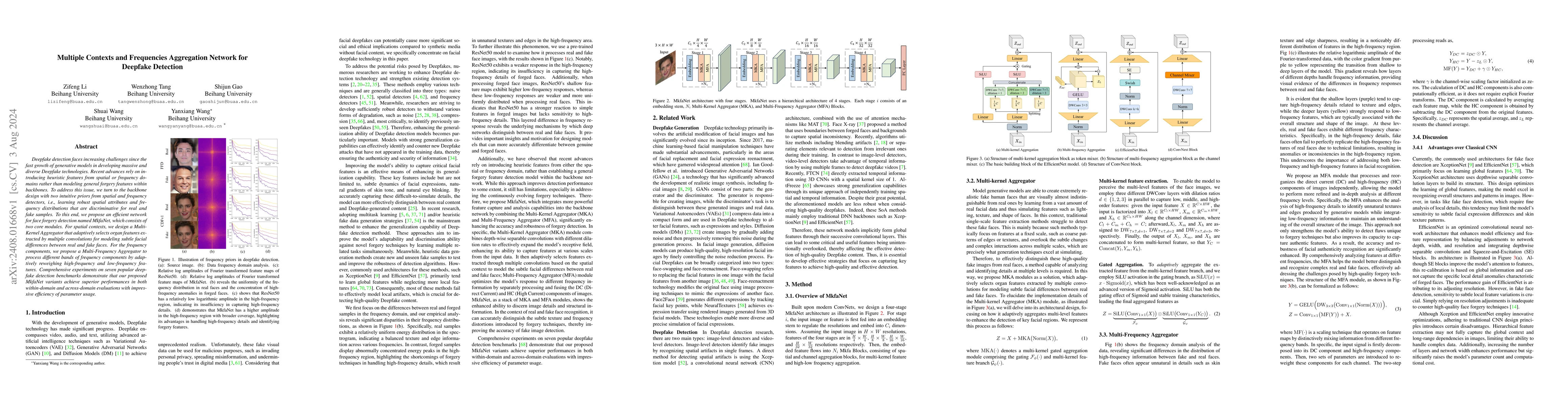 Thumbnail for Multiple Contexts and Frequencies Aggregation Network forDeepfake
  Detection
