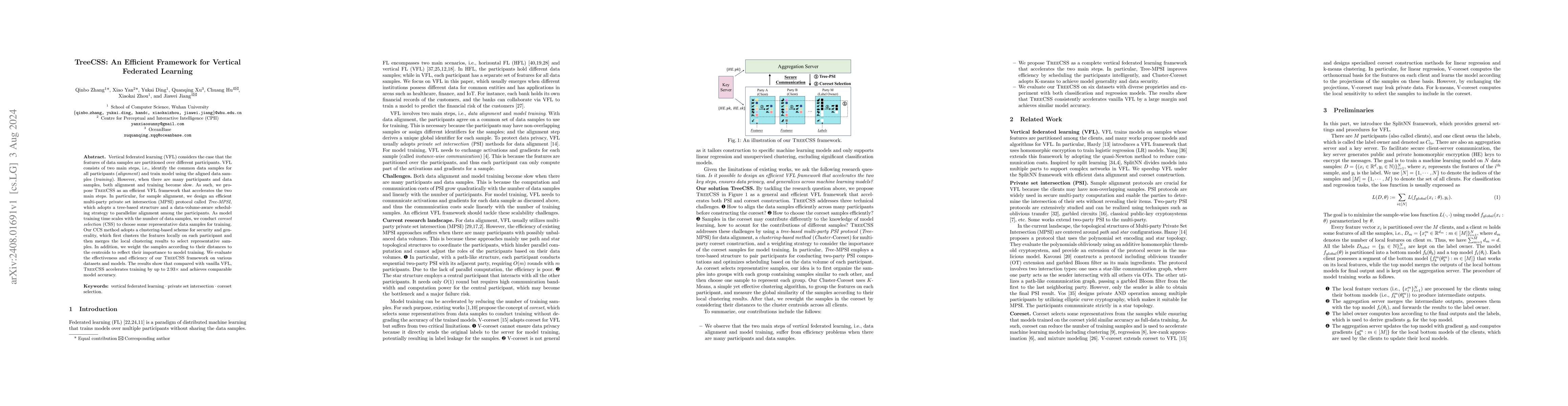 Thumbnail for TreeCSS: An Efficient Framework for Vertical Federated Learning