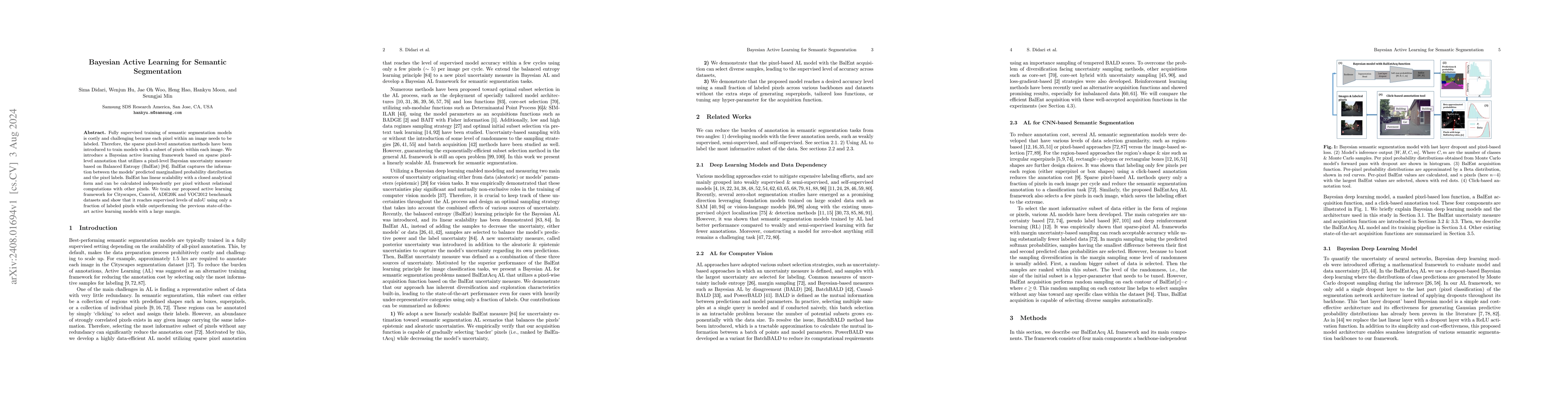 Thumbnail for Bayesian Active Learning for Semantic Segmentation