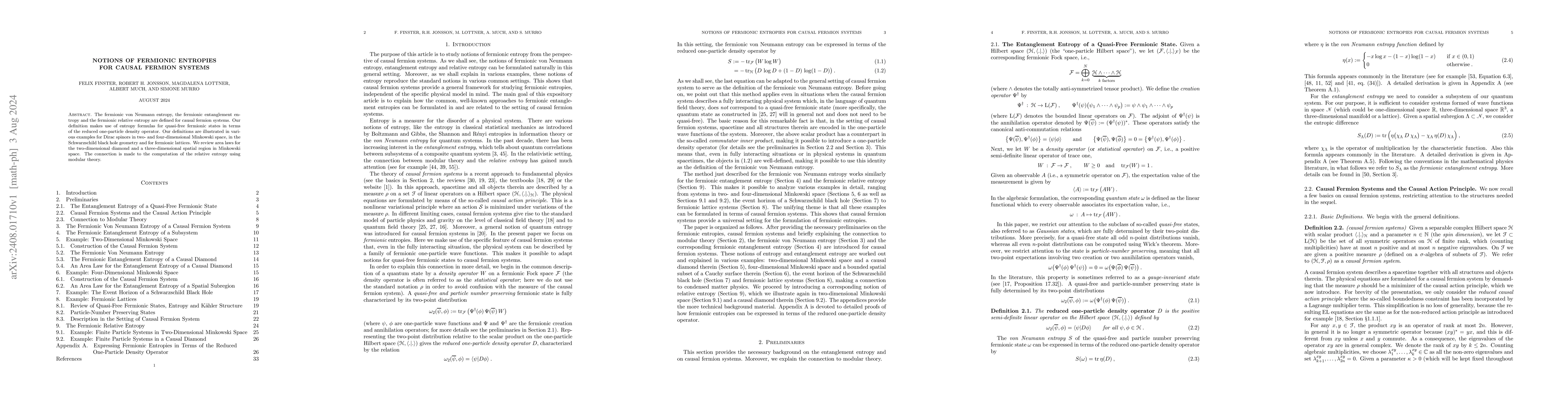 Thumbnail for Notions of Fermionic Entropies of a Causal Fermion System