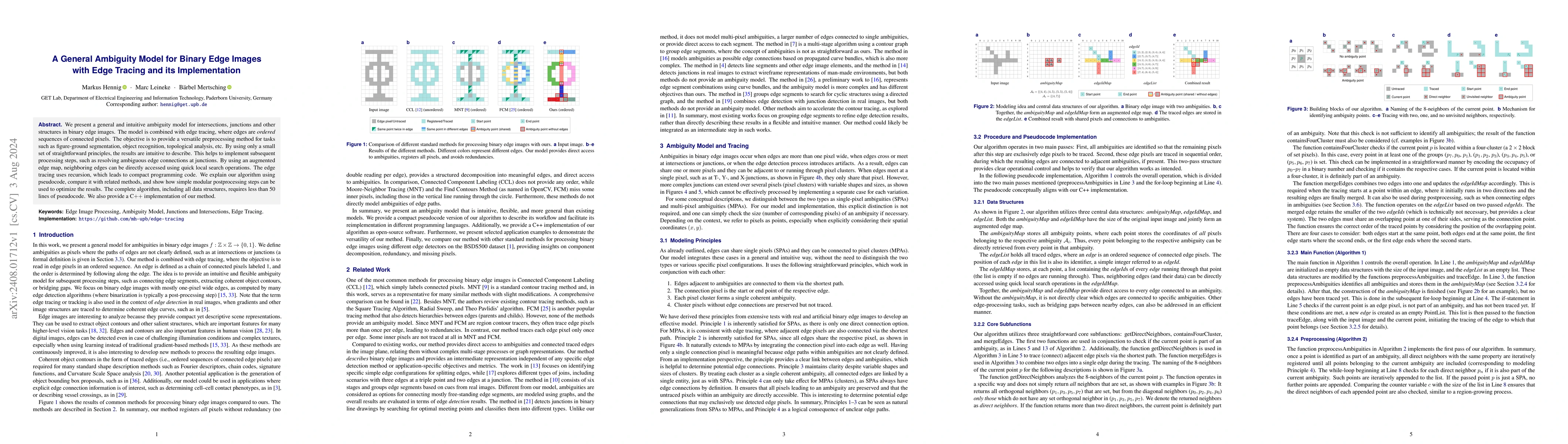 Thumbnail for A General Ambiguity Model for Binary Edge Images with Edge Tracing and
  its Implementation