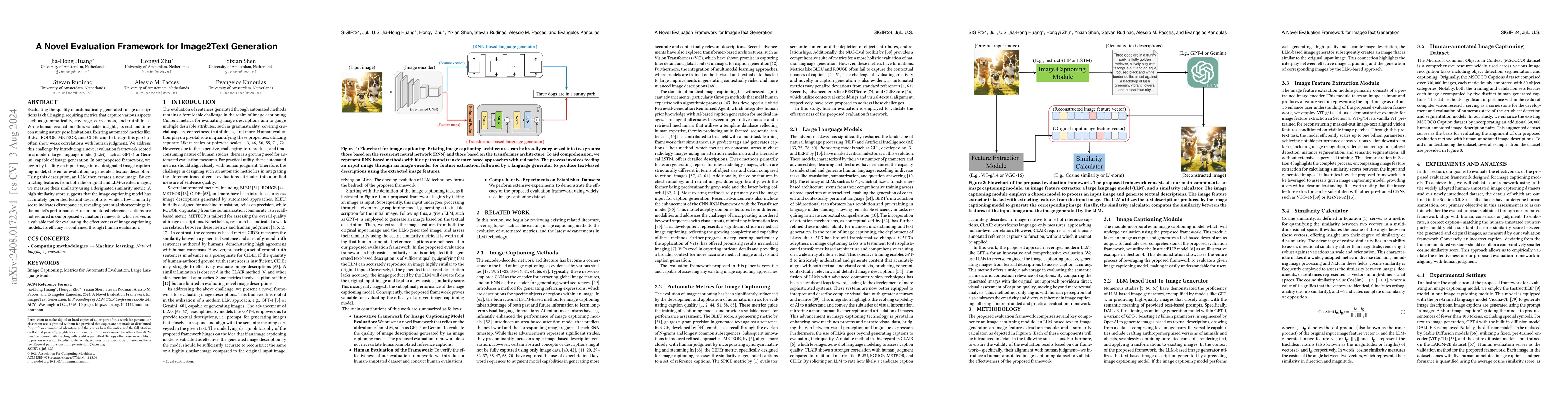 Thumbnail for A Novel Evaluation Framework for Image2Text Generation