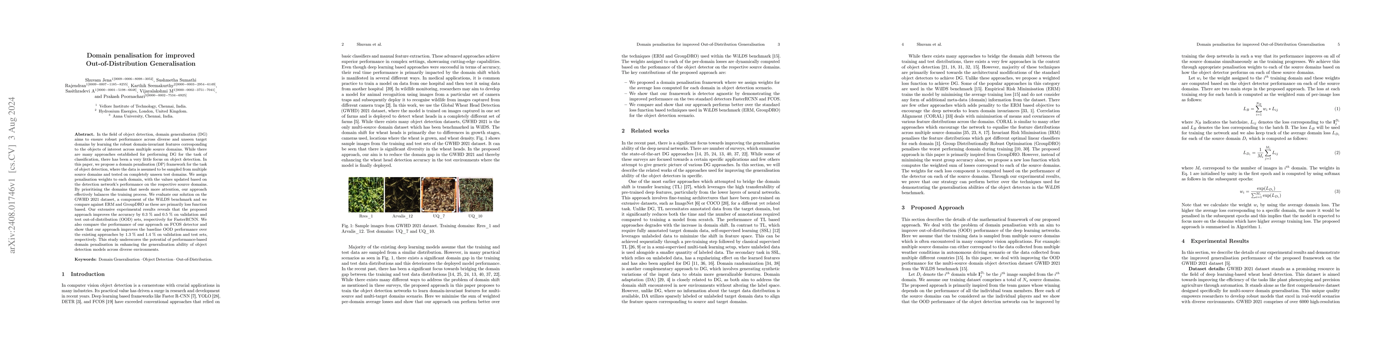 Thumbnail for Domain penalisation for improved Out-of-Distribution Generalisation