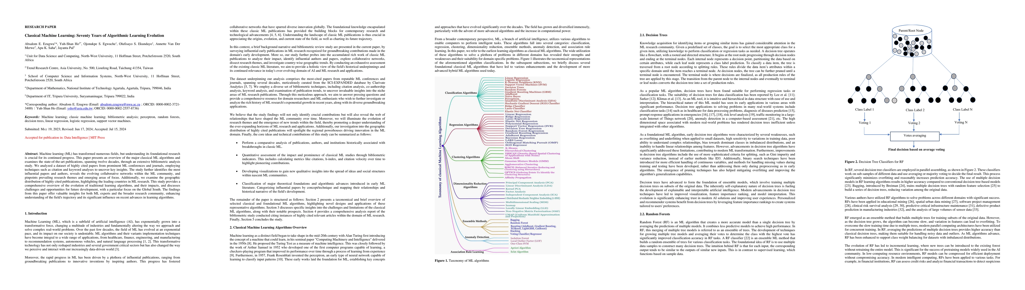 Thumbnail for Classical Machine Learning: Seventy Years of Algorithmic Learning
  Evolution
