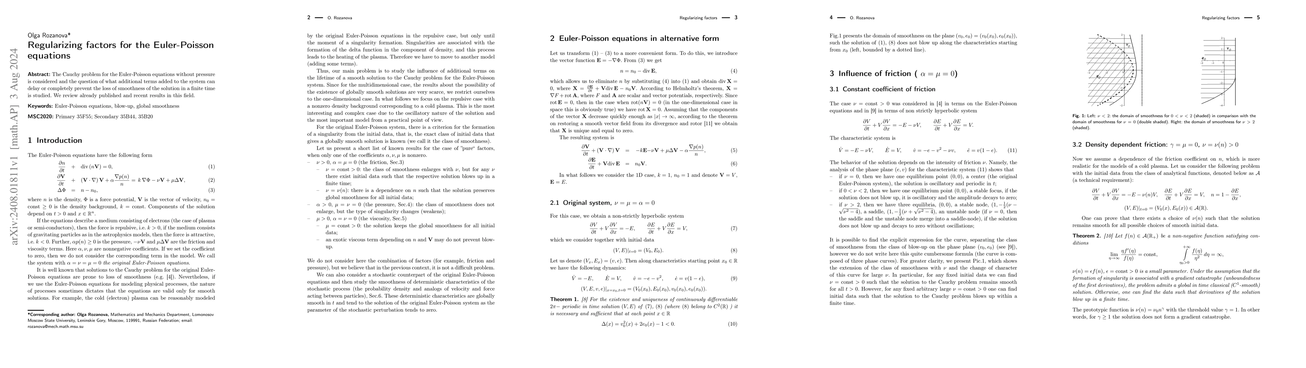 Thumbnail for Regularizing factors for the Euler-Poisson equations
