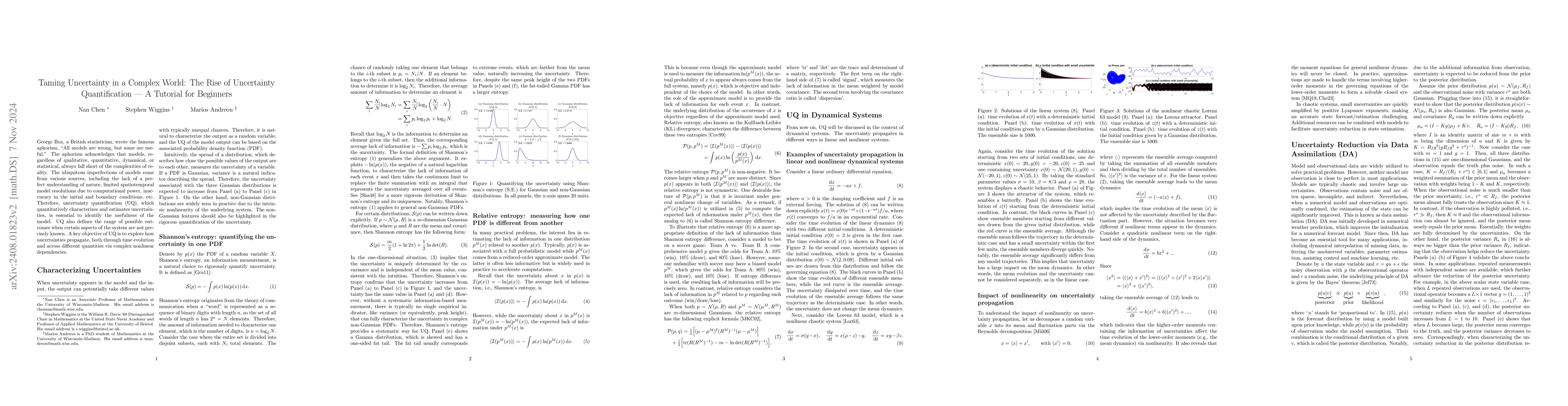 Thumbnail for Taming Uncertainty in a Complex World: The Rise of Uncertainty
  Quantification -- A Tutorial for Beginners