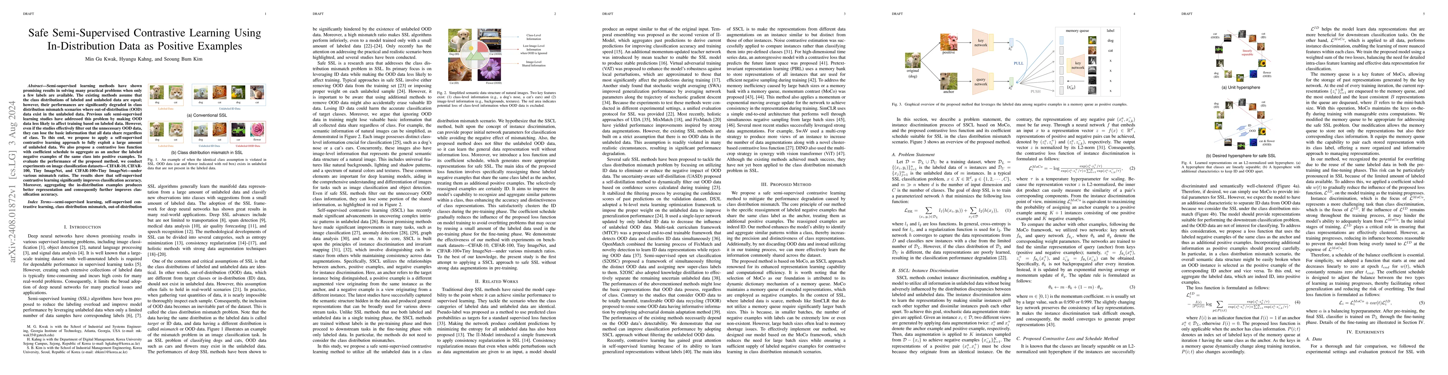 Thumbnail for Safe Semi-Supervised Contrastive Learning Using In-Distribution Data as
  Positive Examples