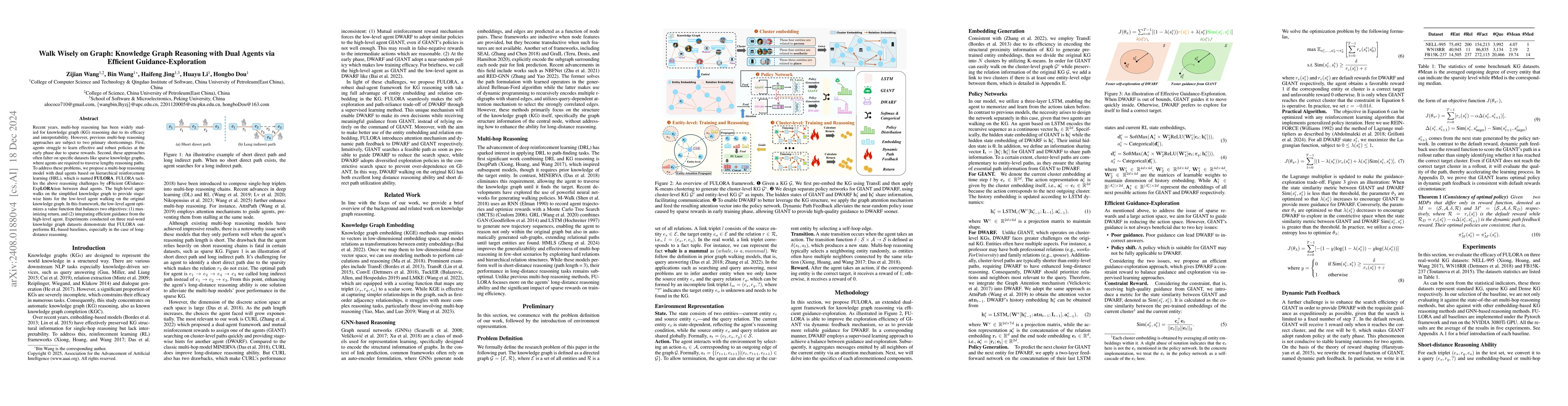 Thumbnail for Walk Wisely on Graph: Knowledge Graph Reasoning with Dual Agents via
  Efficient Guidance-Exploration