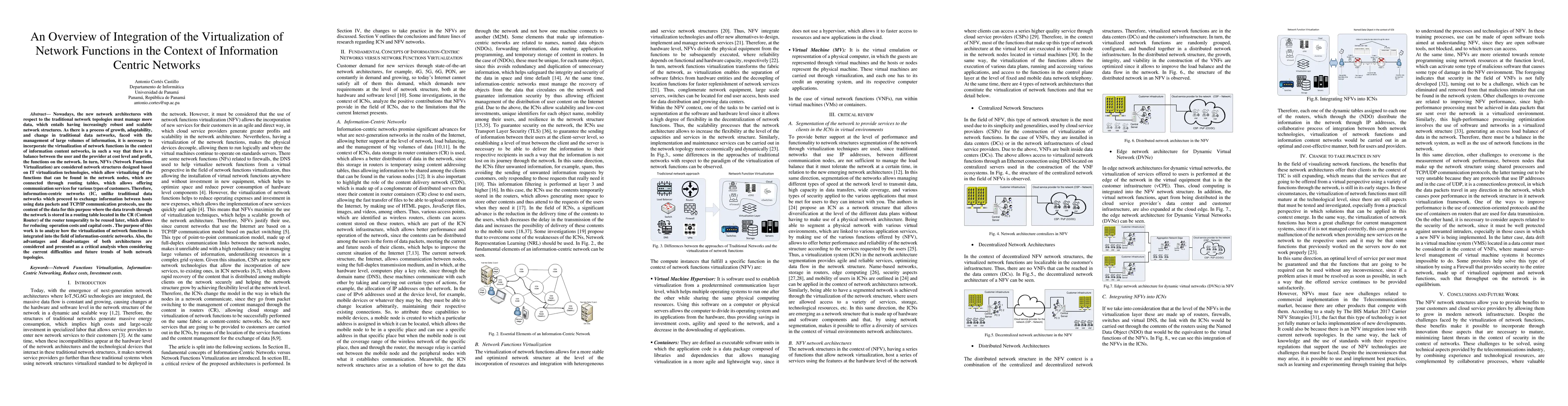 Thumbnail for An Overview of Integration of the Virtualization of Network Functions in
  the Context of Information Centric Networks