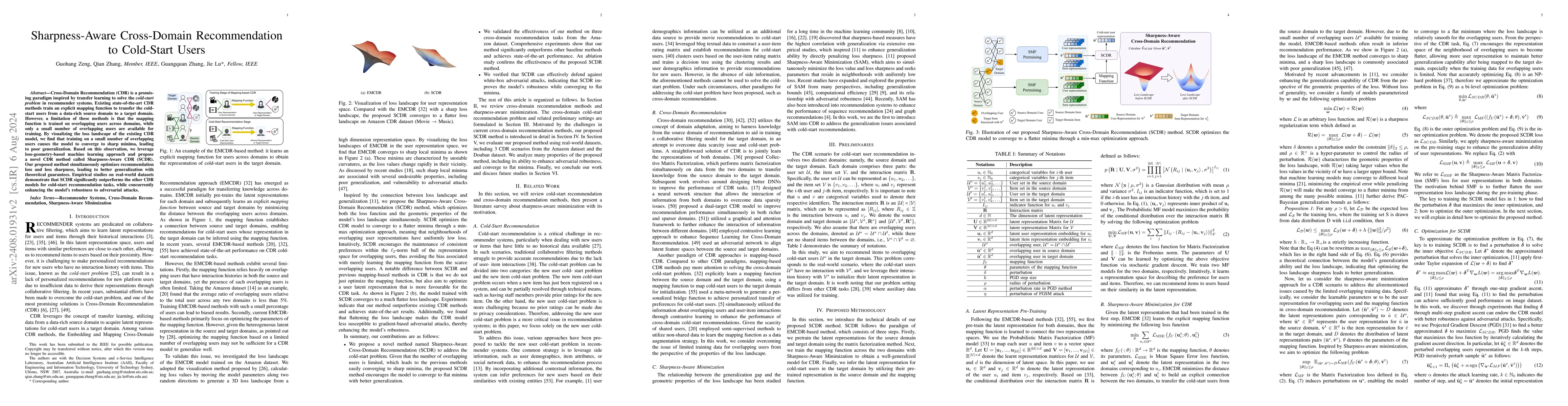 Thumbnail for Sharpness-Aware Cross-Domain Recommendation to Cold-Start Users