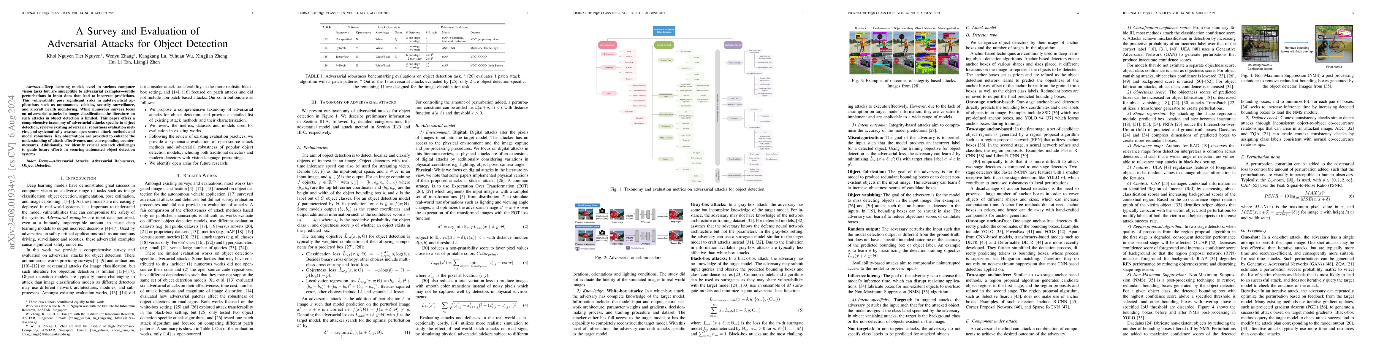 Thumbnail for A Survey and Evaluation of Adversarial Attacks for Object Detection