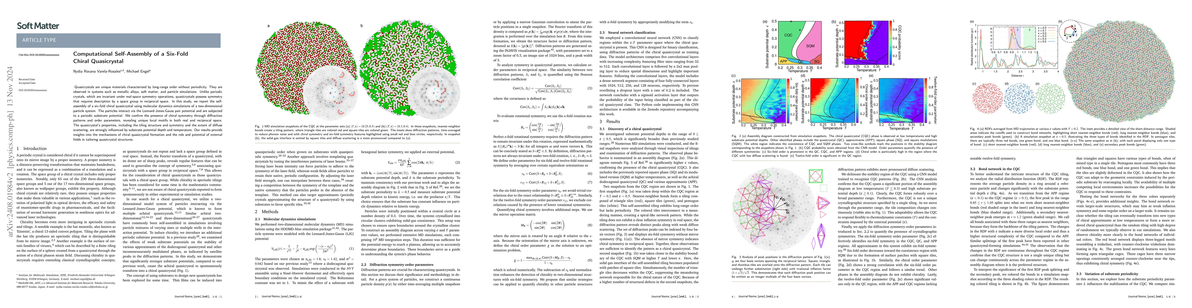 Thumbnail for Computational Self-Assembly of a Six-Fold Chiral Quasicrystal