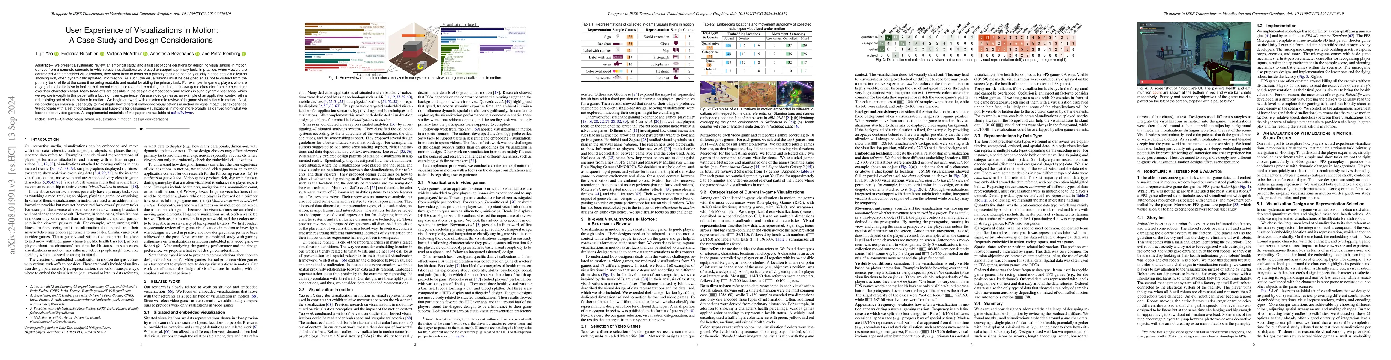 Thumbnail for User Experience of Visualizations in Motion: A Case Study and Design
  Considerations