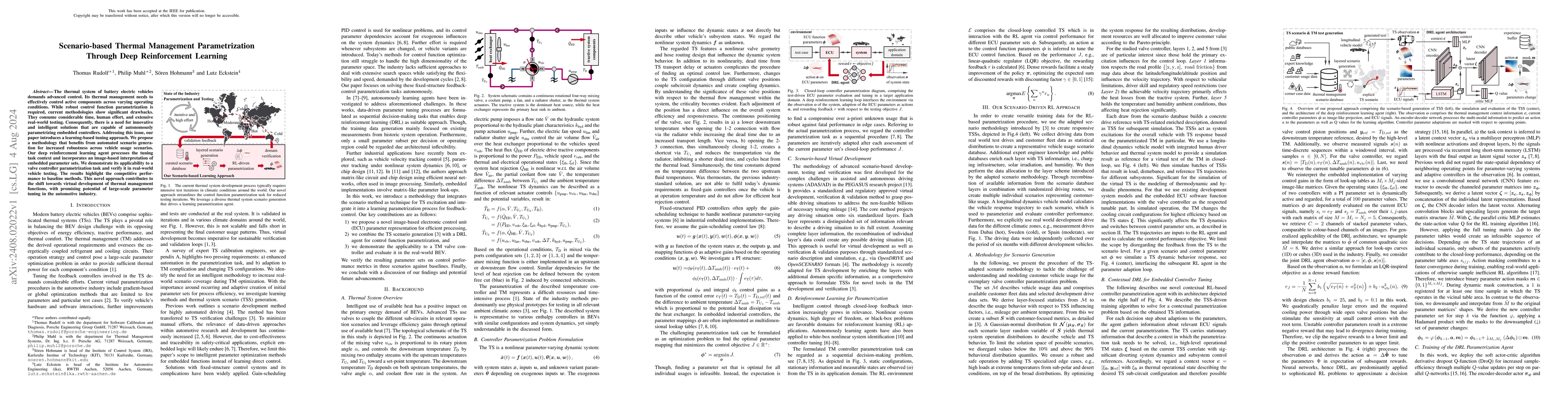 Thumbnail for Scenario-based Thermal Management Parametrization Through Deep
  Reinforcement Learning