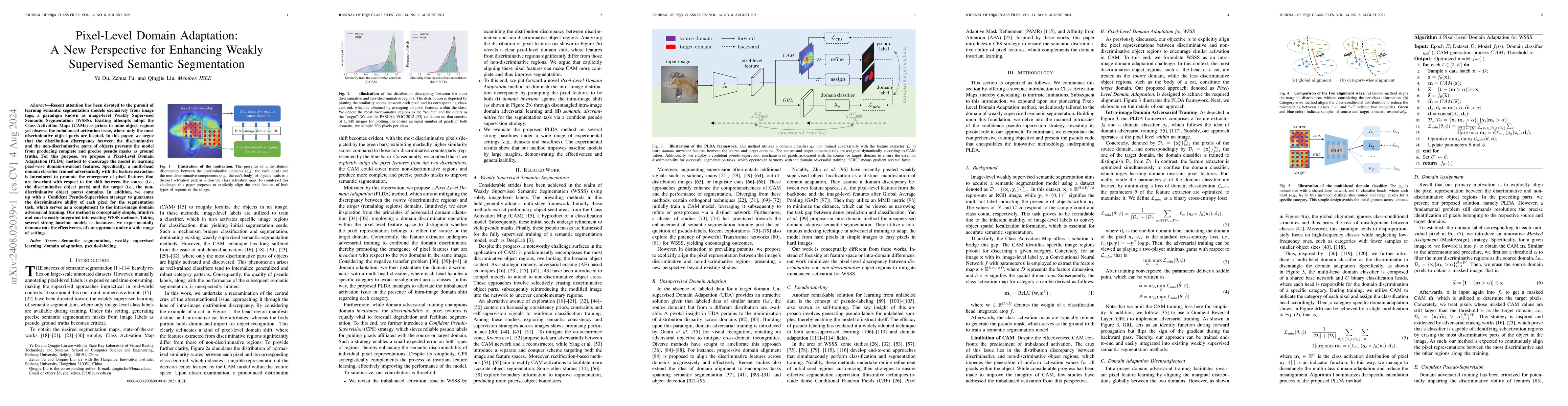 Thumbnail for Pixel-Level Domain Adaptation: A New Perspective for Enhancing Weakly
  Supervised Semantic Segmentation