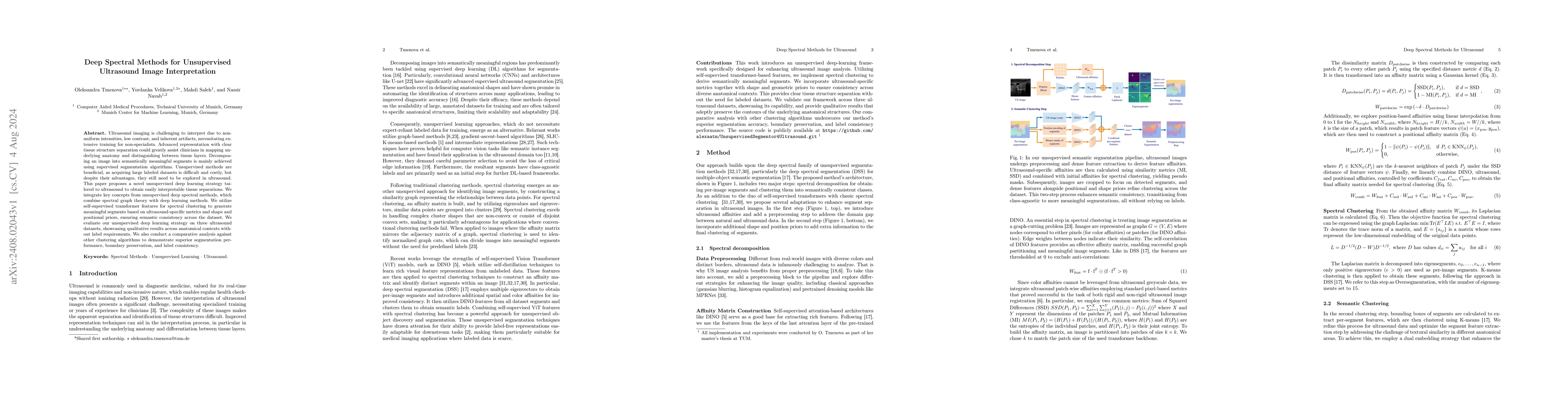 Thumbnail for Deep Spectral Methods for Unsupervised Ultrasound Image Interpretation