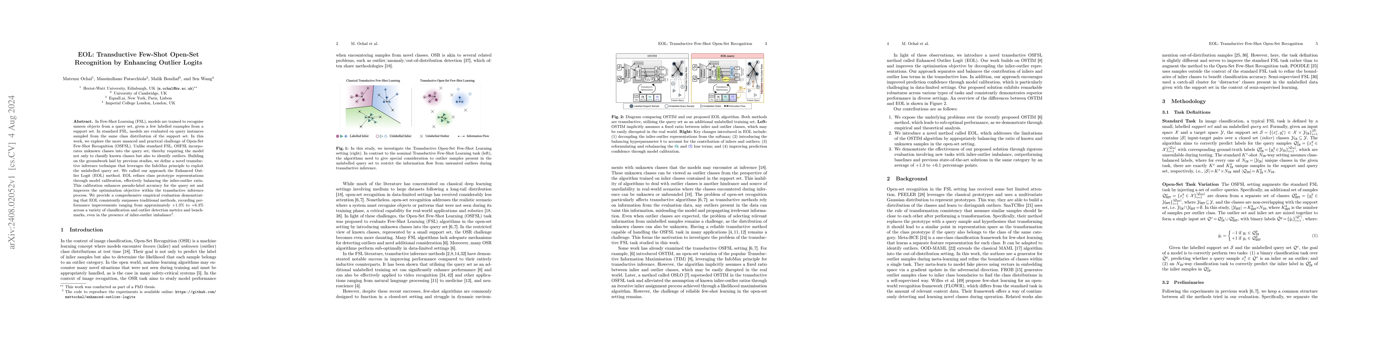Thumbnail for EOL: Transductive Few-Shot Open-Set Recognition by Enhancing Outlier
  Logits