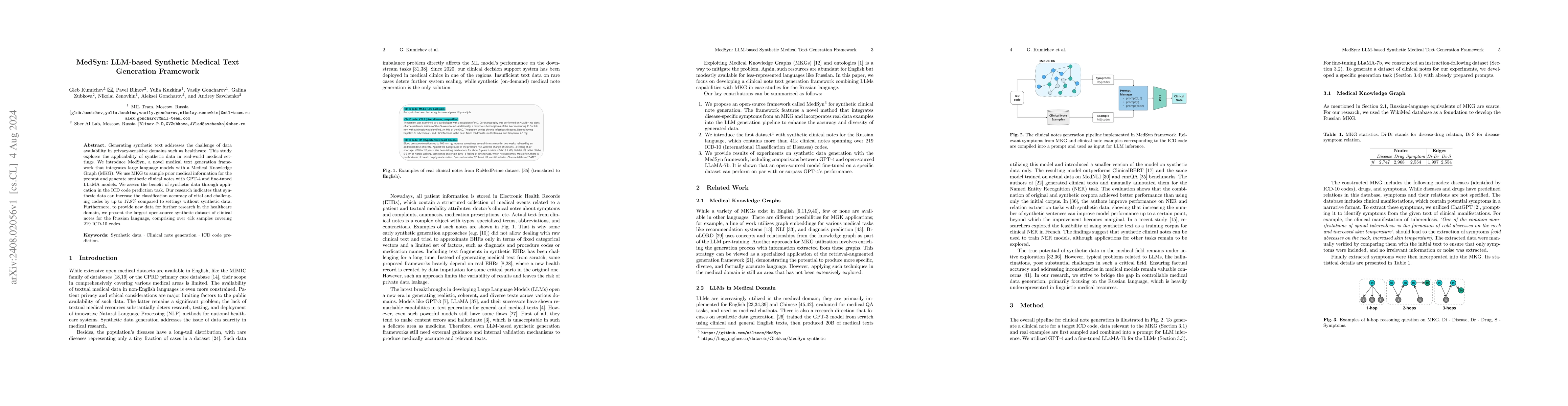 Thumbnail for MedSyn: LLM-based Synthetic Medical Text Generation Framework