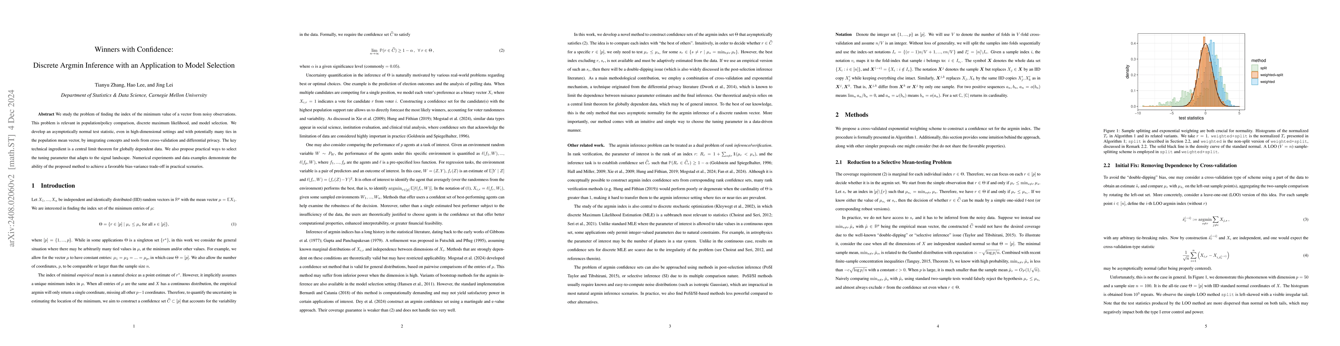 Thumbnail for Winners with Confidence: Discrete Argmin Inference with an Application
  to Model Selection
