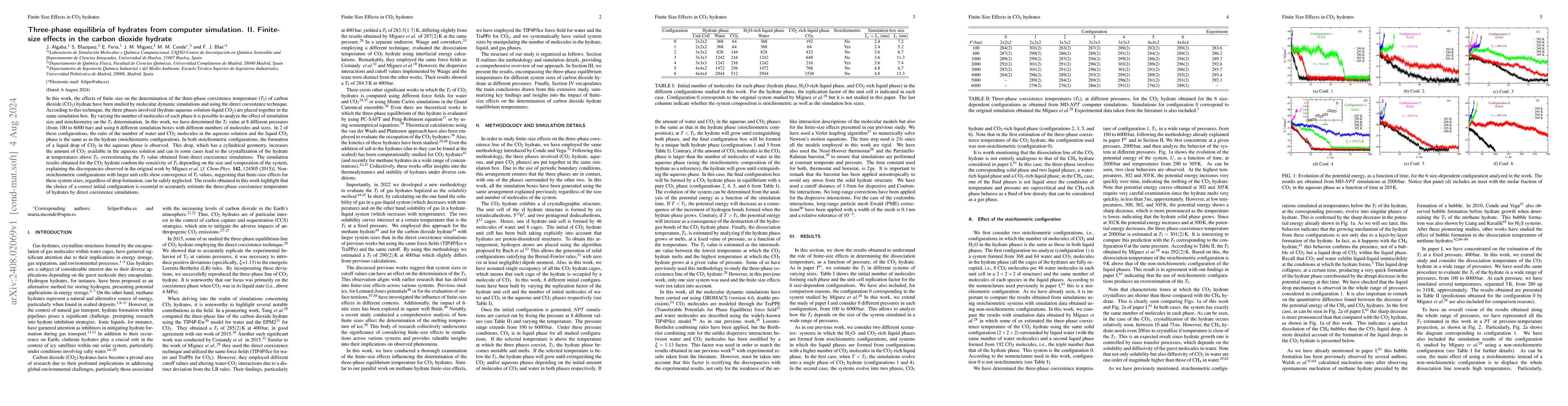 Thumbnail for Three-phase equilibria of hydrates from computer simulation. II.
  Finite-size effects in the carbon dioxide hydrate