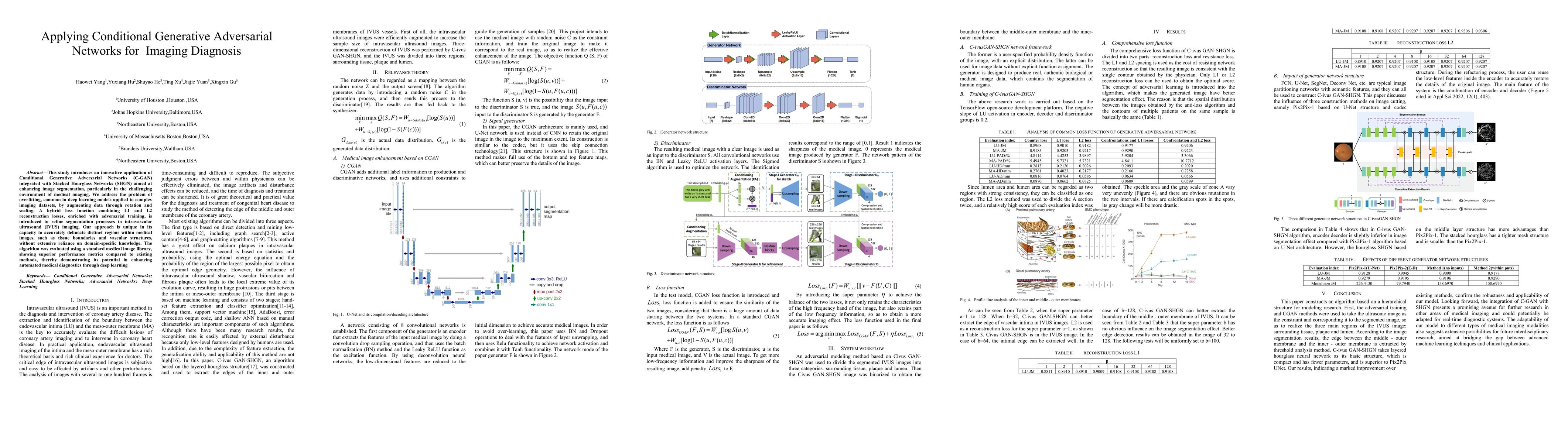 Thumbnail for Applying Conditional Generative Adversarial Networks for Imaging
  Diagnosis