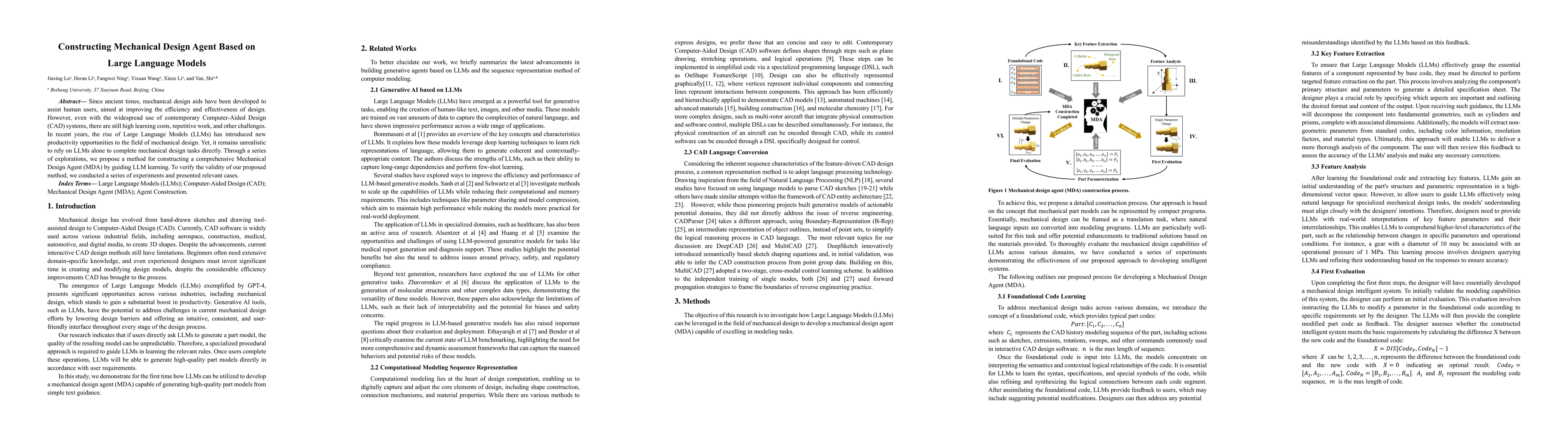 Thumbnail for Constructing Mechanical Design Agent Based on Large Language Models