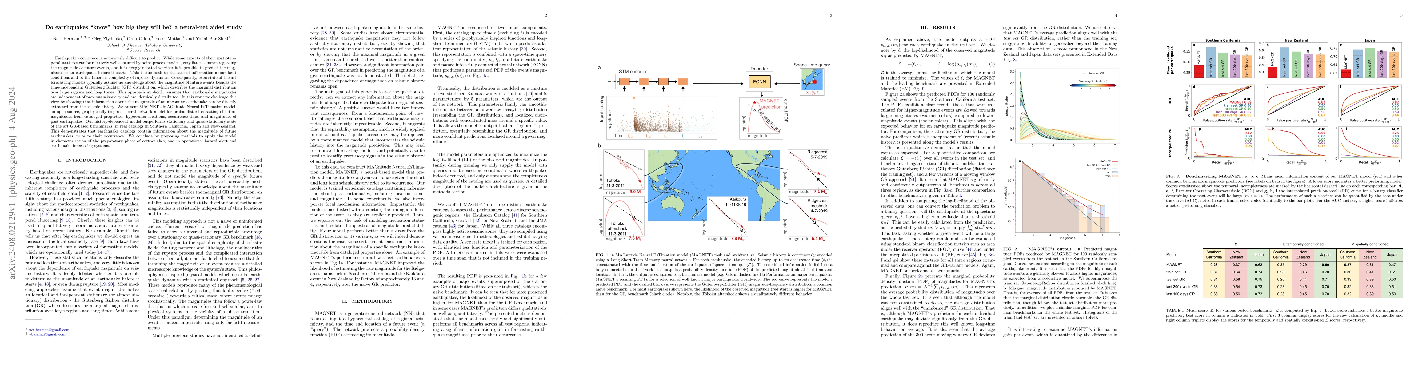 Thumbnail for Do earthquakes "know" how big they will be? a neural-net aided study
