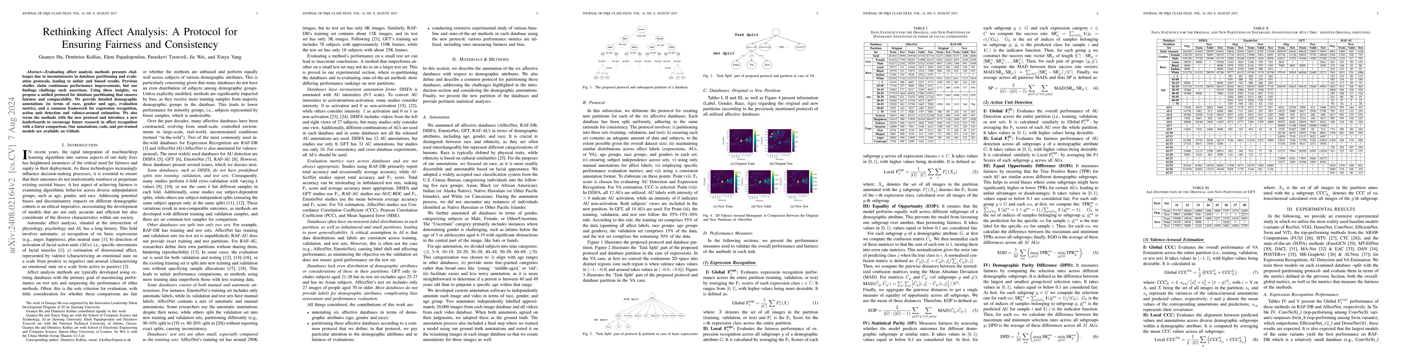 Thumbnail for Rethinking Affect Analysis: A Protocol for Ensuring Fairness and
  Consistency