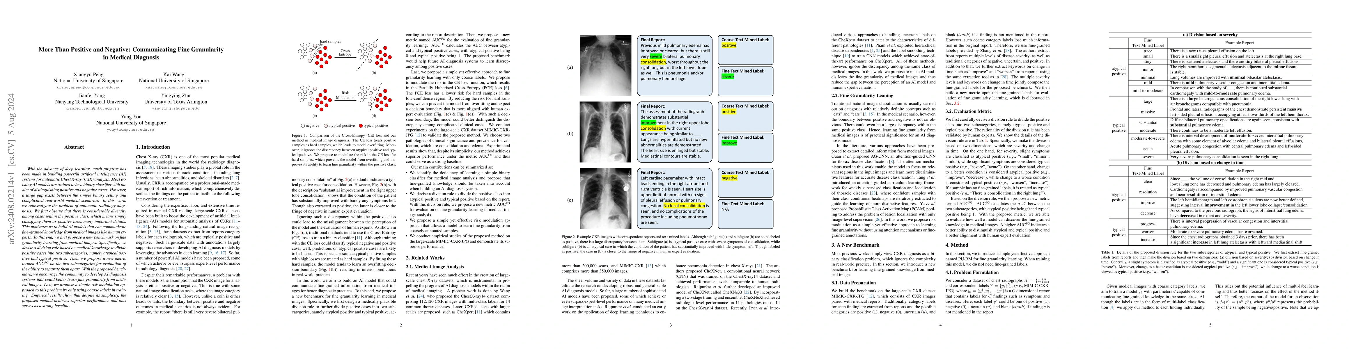 Thumbnail for More Than Positive and Negative: Communicating Fine Granularity in
  Medical Diagnosis