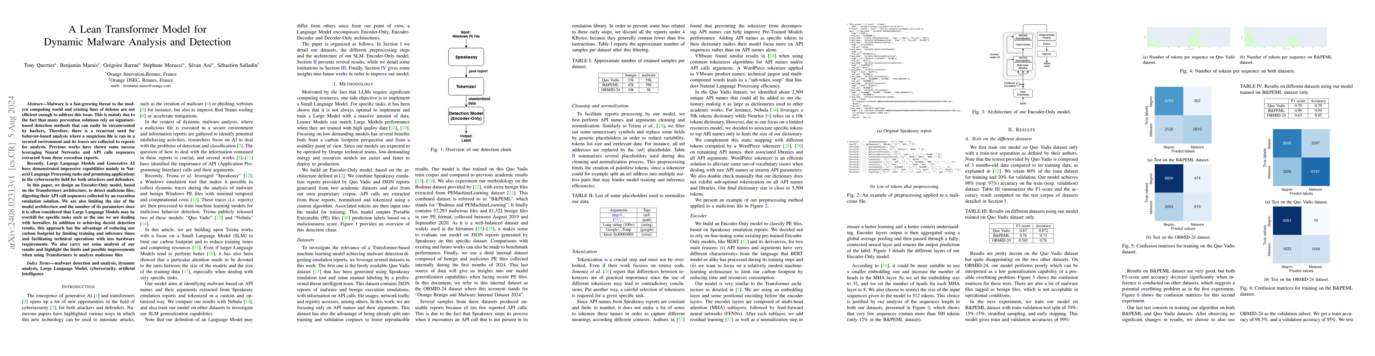 Thumbnail for A Lean Transformer Model for Dynamic Malware Analysis and Detection
