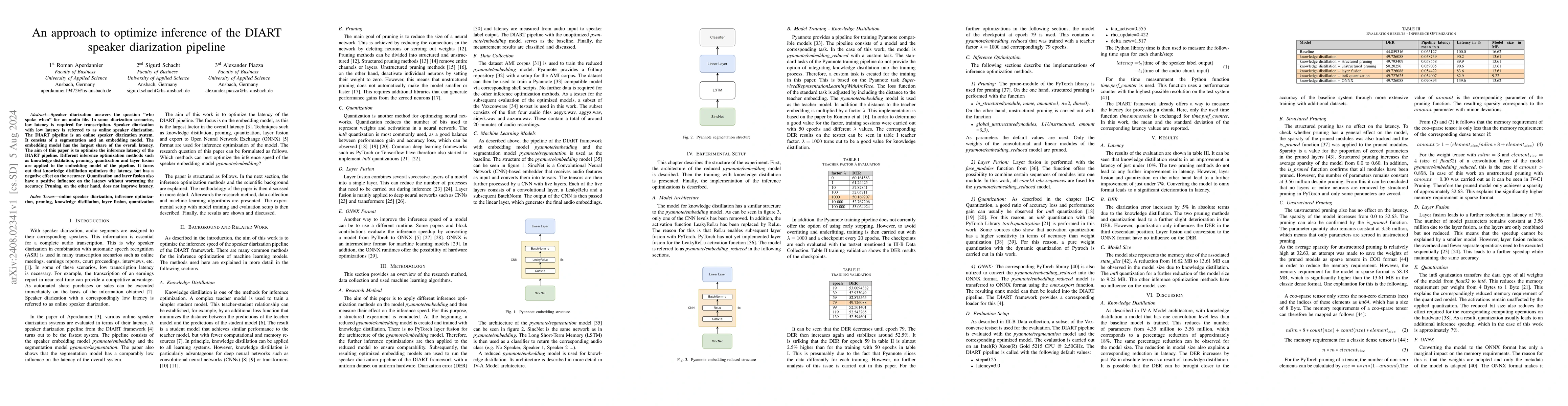 Thumbnail for An approach to optimize inference of the DIART speaker diarization
  pipeline