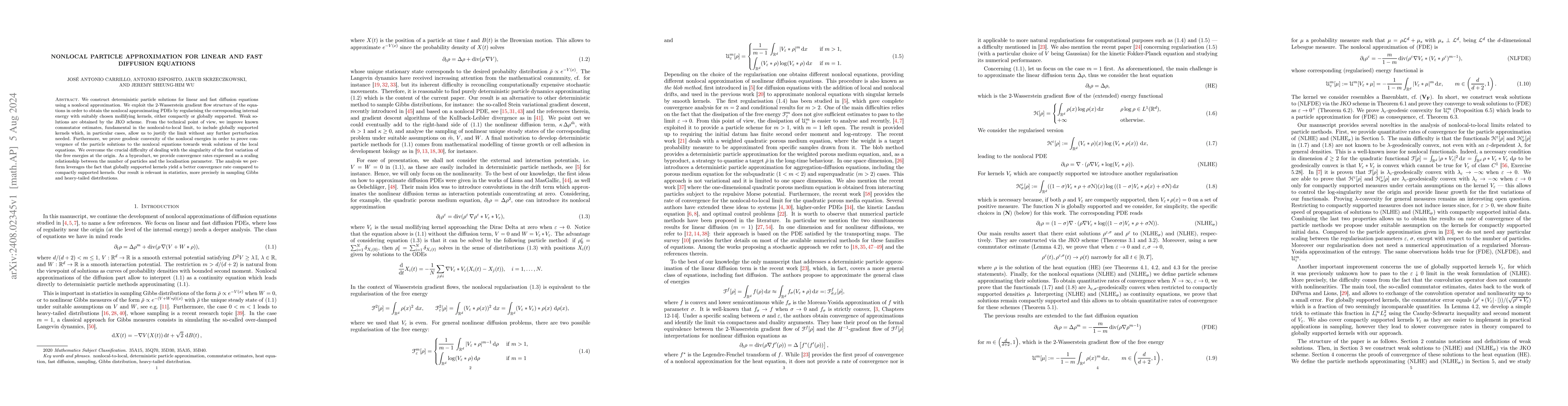 Thumbnail for Nonlocal particle approximation for linear and fast diffusion equations