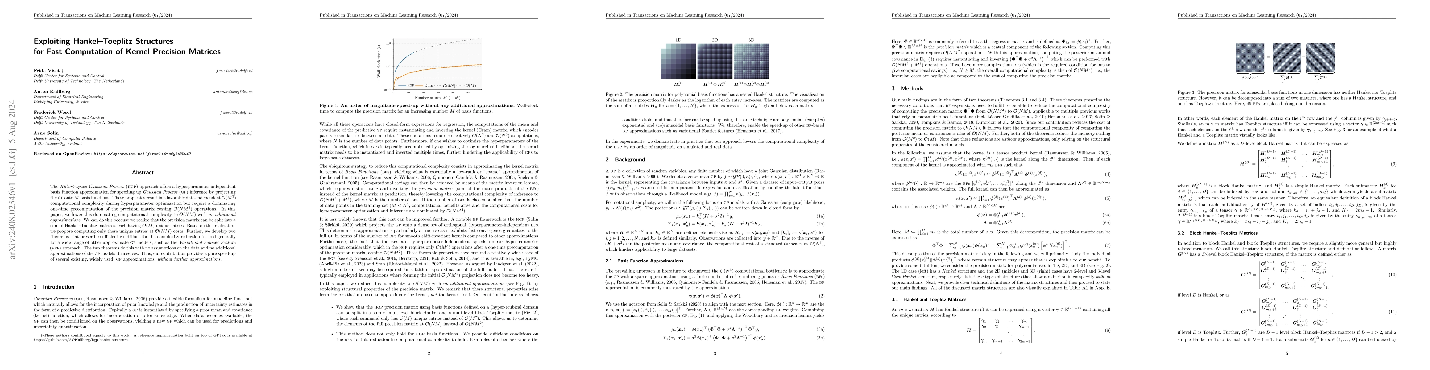 Thumbnail for Exploiting Hankel-Toeplitz Structures for Fast Computation of Kernel
  Precision Matrices