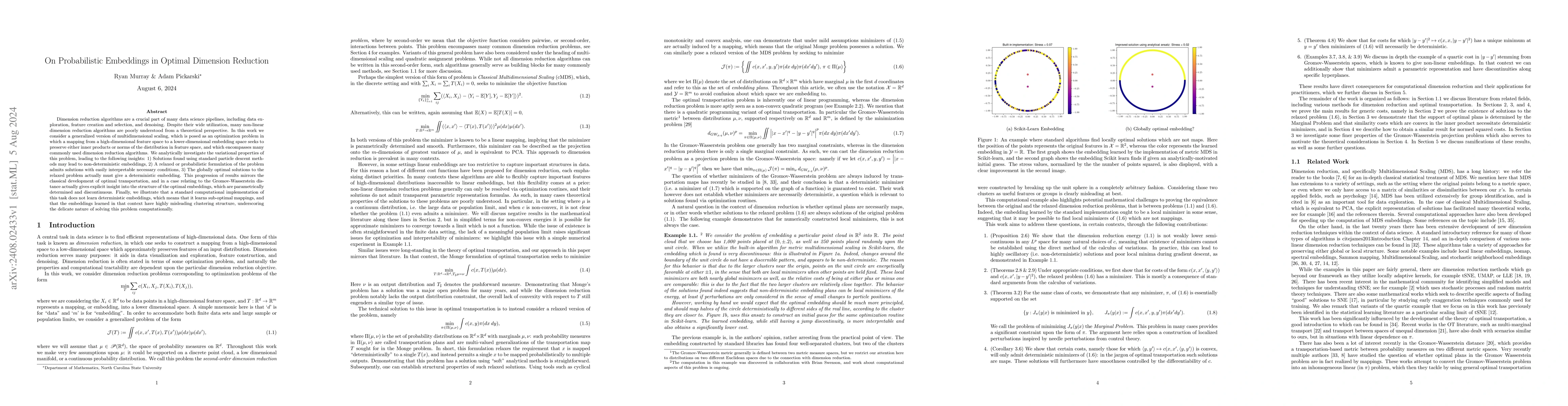 Thumbnail for On Probabilistic Embeddings in Optimal Dimension Reduction