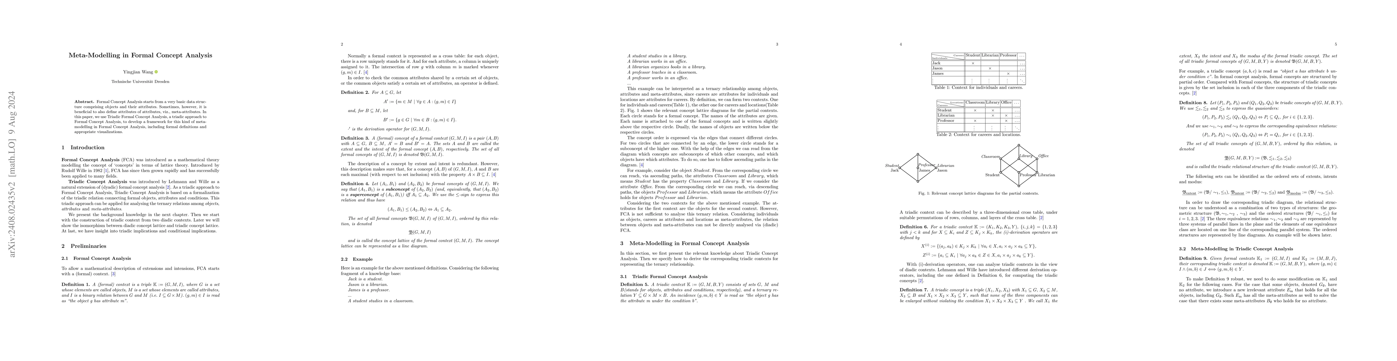 Thumbnail for Meta-Modelling in Formal Concept Analysis