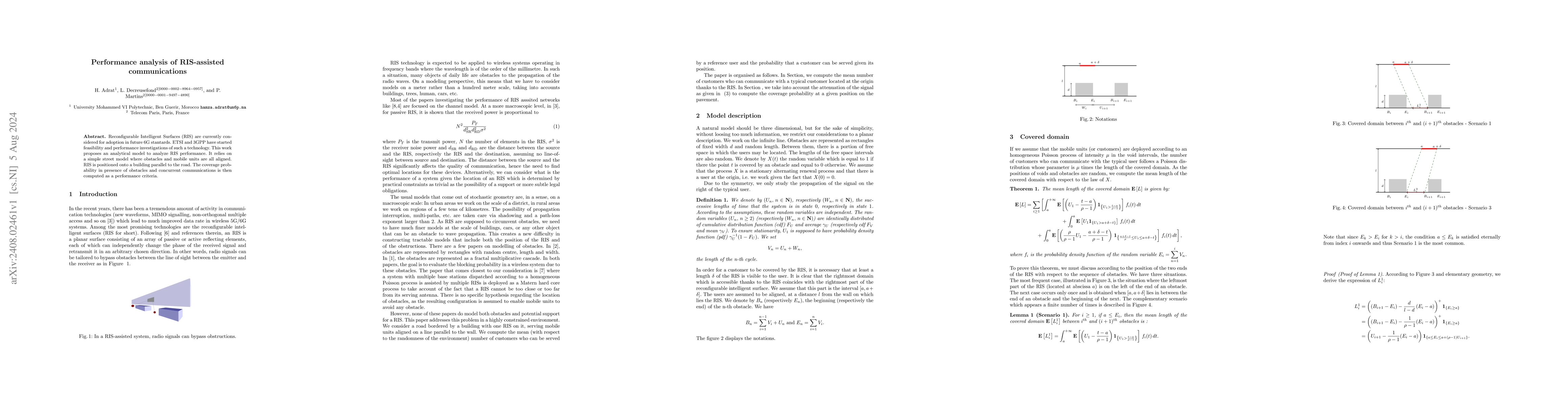 Thumbnail for Performance analysis of a RIS-assisted communications