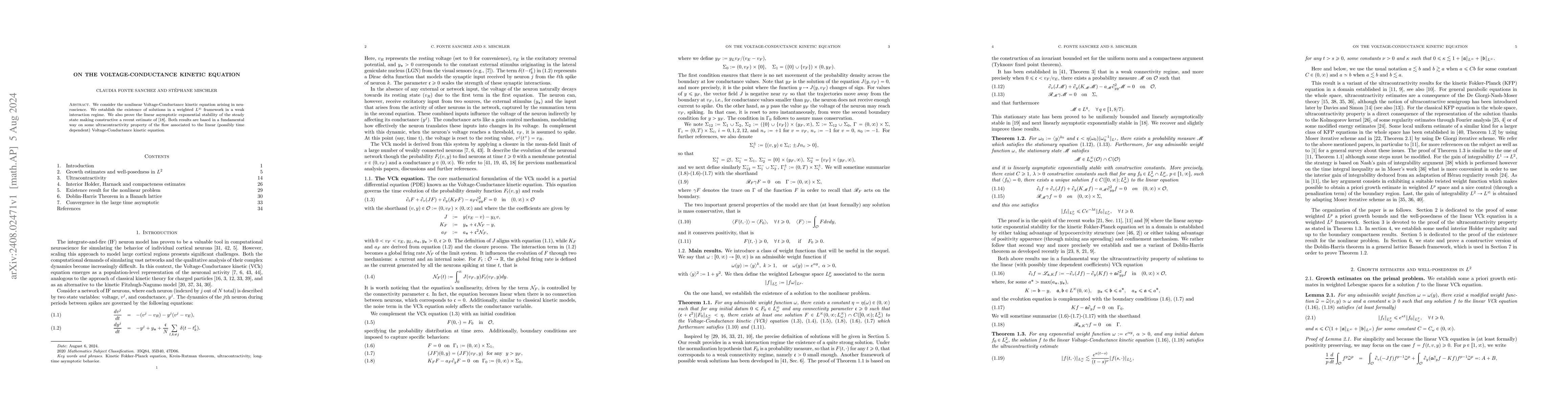 Thumbnail for On the Voltage-Conductance kinetic equation