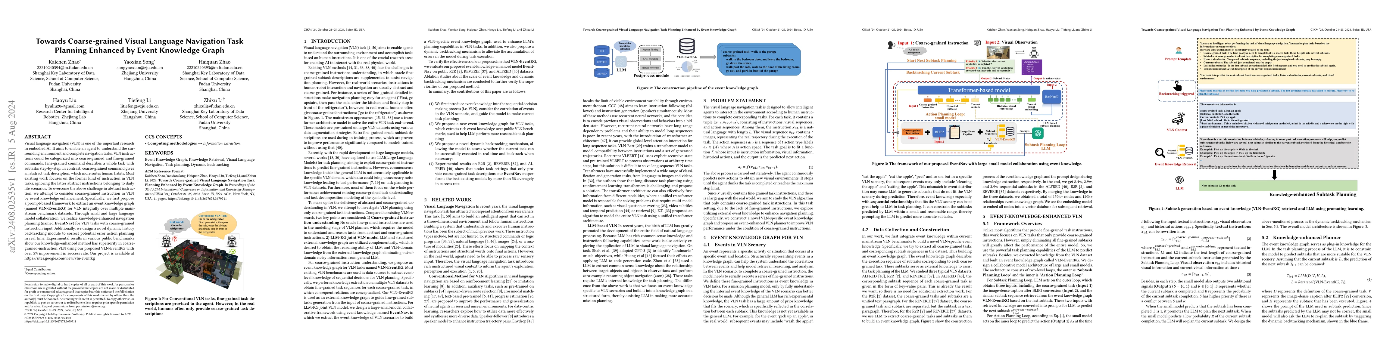 Thumbnail for Towards Coarse-grained Visual Language Navigation Task Planning Enhanced
  by Event Knowledge Graph