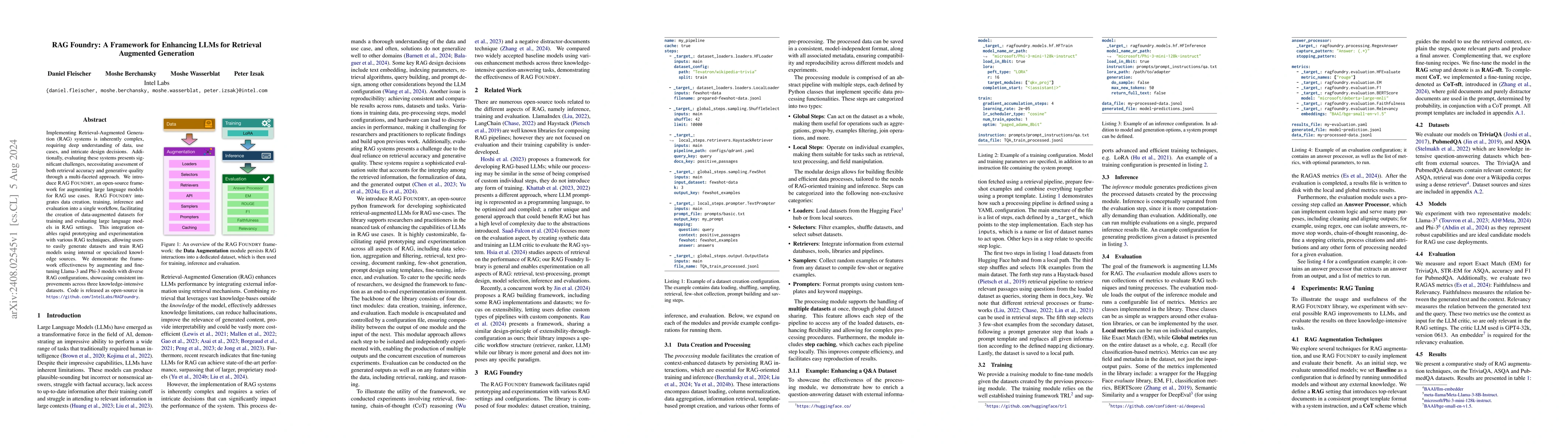 Thumbnail for RAG Foundry: A Framework for Enhancing LLMs for Retrieval Augmented
  Generation