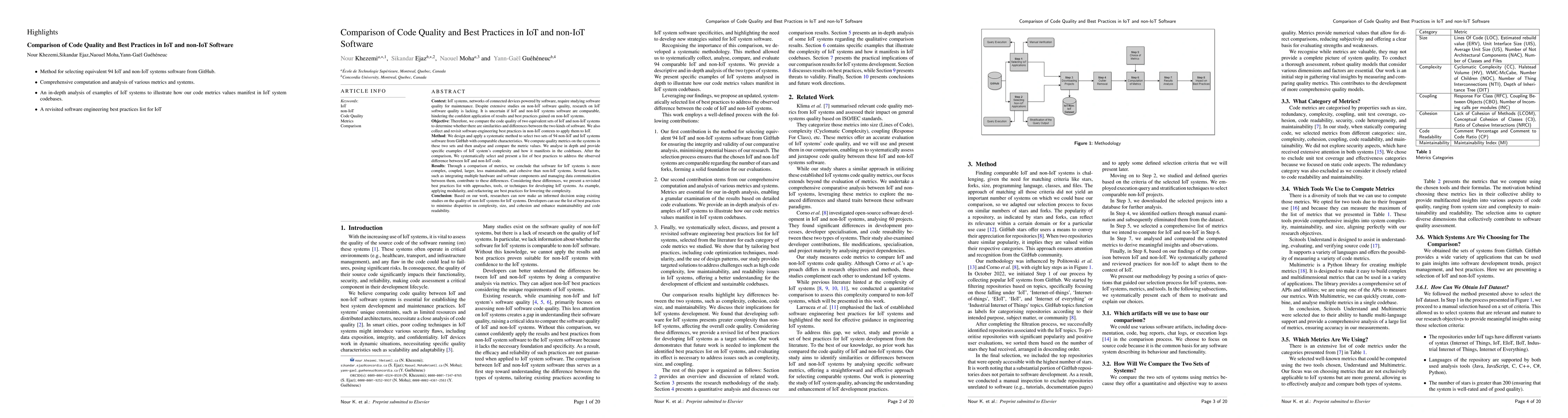 Thumbnail for Comparison of Code Quality and Best Practices in IoT and non-IoT
  Software