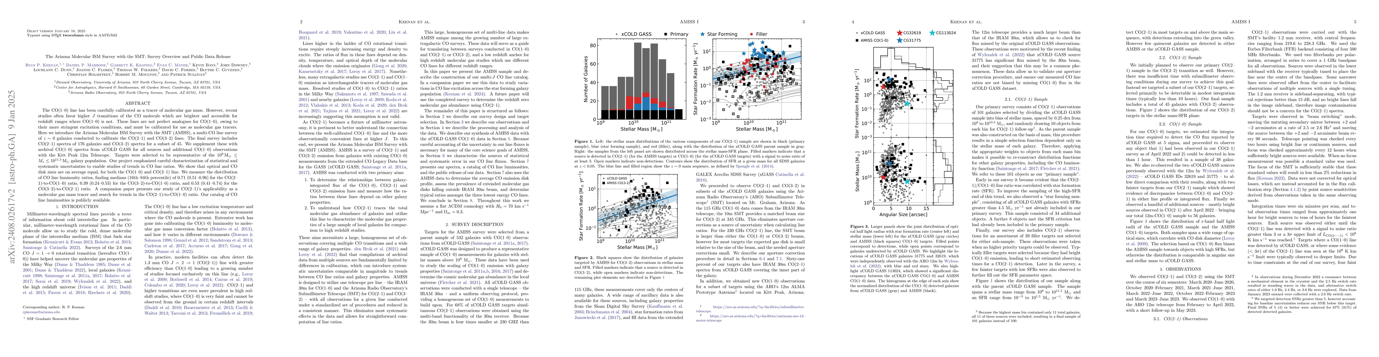 Thumbnail for The Arizona Molecular ISM Survey with the SMT: Survey Overview and
  Public Data Release