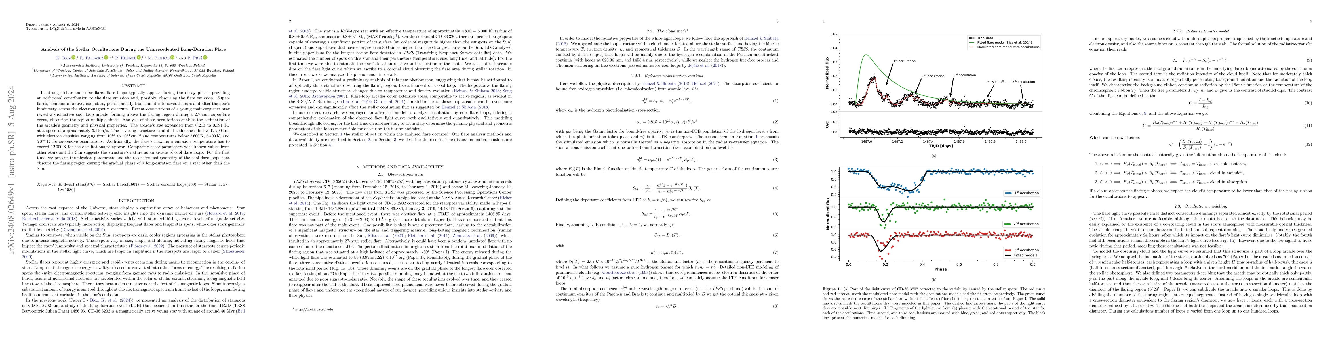 Thumbnail for Analysis of the Stellar Occultations During the Unprecedented
  Long-Duration Flare