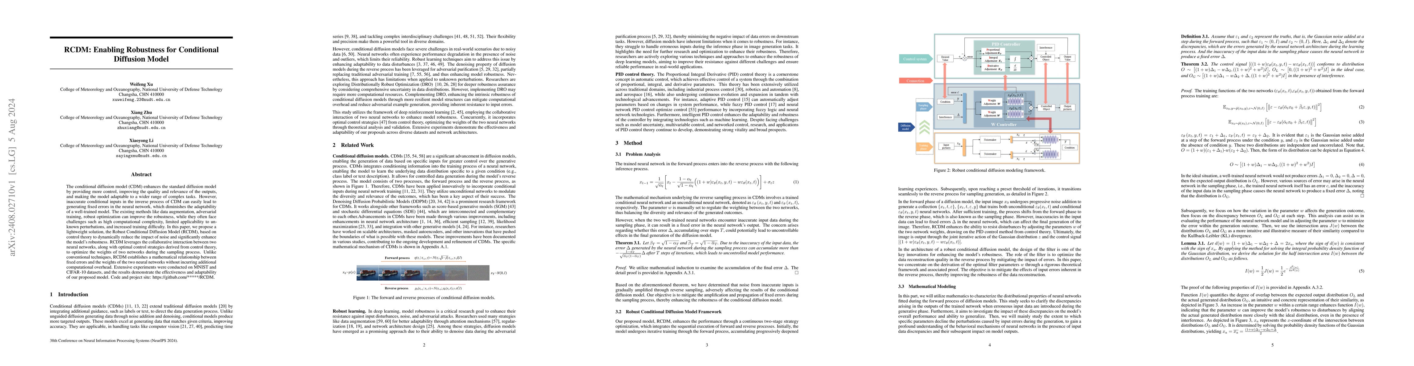 Thumbnail for RCDM: Enabling Robustness for Conditional Diffusion Model