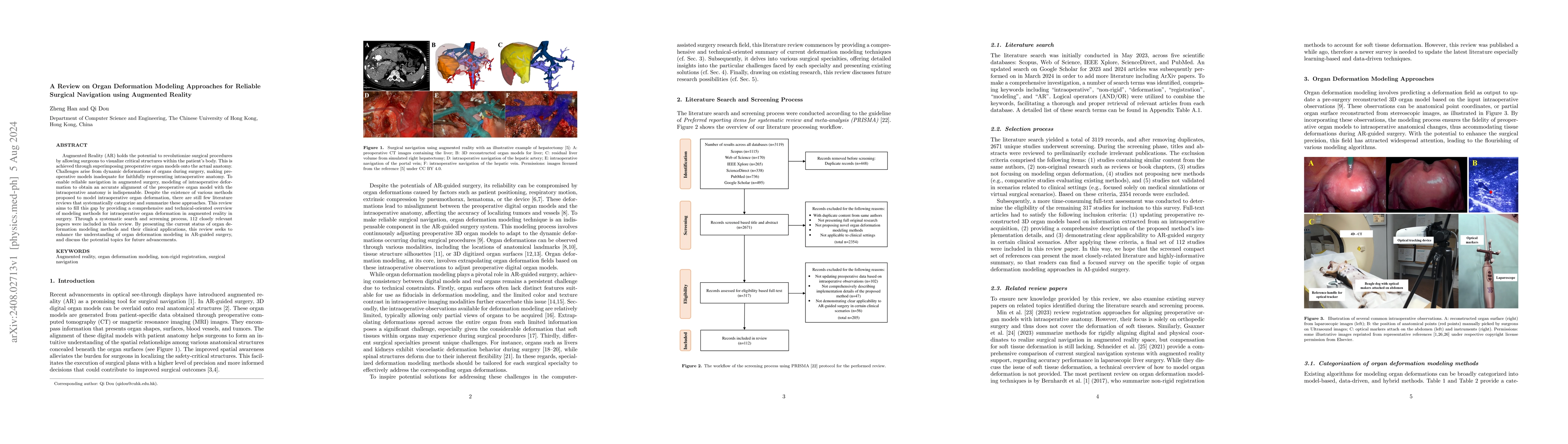 Thumbnail for A Review on Organ Deformation Modeling Approaches for Reliable Surgical
  Navigation using Augmented Reality