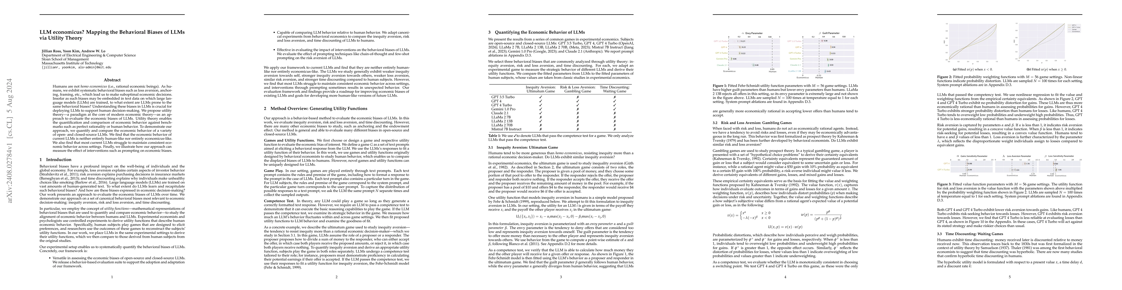 Thumbnail for LLM economicus? Mapping the Behavioral Biases of LLMs via Utility Theory